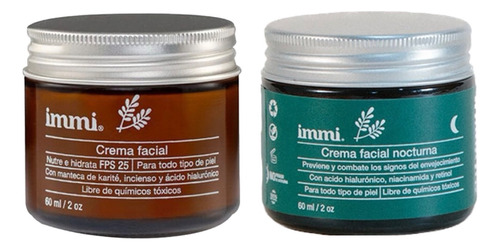 Immi Kit Crema Facial De Día Fps 25 + Crema Facial De Noche