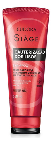 Kit C/ 3 Eudora Siage Cauterizacao Dos Lisos Shampoo 250ml