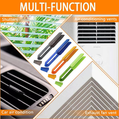Paquete De 4 Plumeros Para Persianas, Con 4 Fundas De Microf