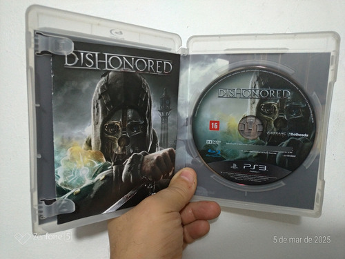 Jogo Ps3 Dishonored Completo Físico Original Excelente Raro (Usado)