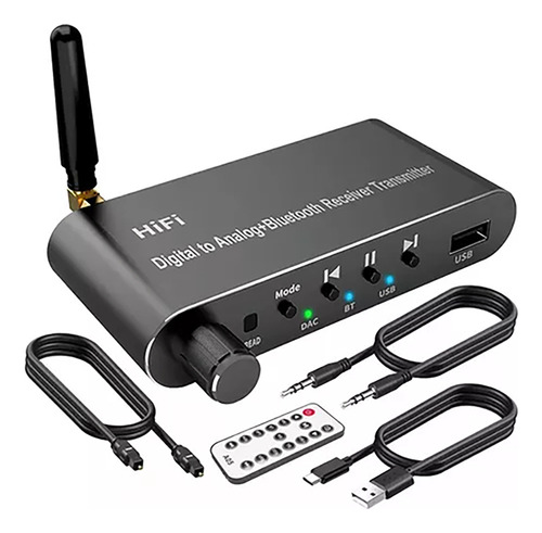 Bluetooth 5.1 Receptor Transmisor Aux R/l Dac Convertidor