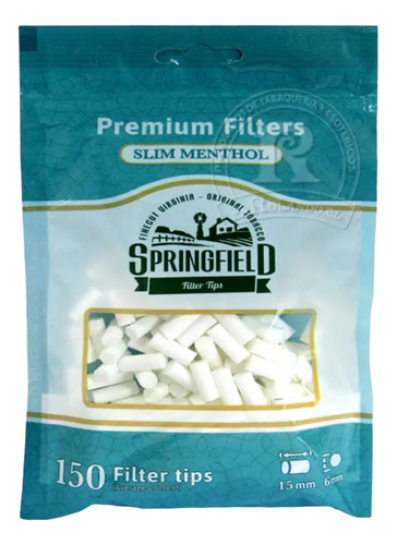 Filtros Springfield Slim Menthol 10 Bolsas 