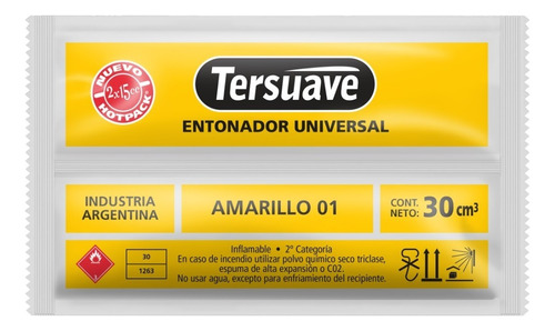Entonador Tersuave Universal 30 Cc - Mix Color Amarillo