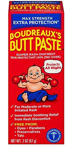 Boudreaux's Butt Paste Maximum Strength Pañal Rash Ungüento,