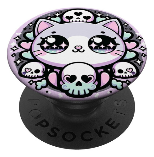 Popsockets Popgrip Estandar Para Gato Gotico Pastel