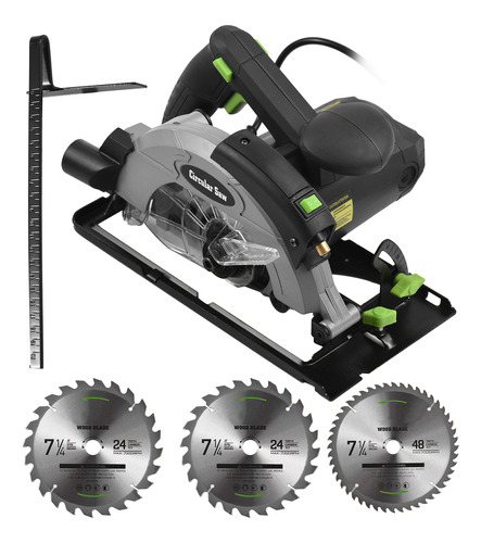 Sierra Circular Eléctrica De 3 Hojas Con Cable Circular De 7