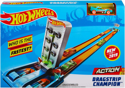 Pista De Carrinhos Hot Wheels Campeonato De Corridas -mattel