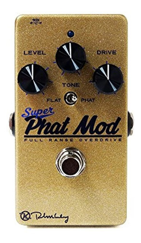 Keeley Super Phat Mod Full Range Overdrive Pedal, Gold (kpha