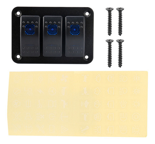 Panel Basculante Led De 3 Bandas, 12-24 V, Para Coche Recrea