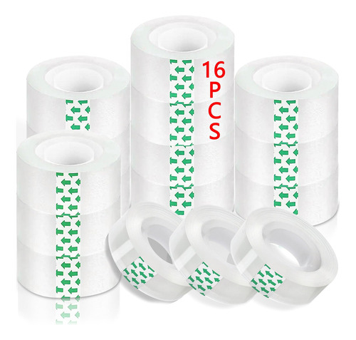 Kukeo 16 Rollos De Repuestos De Cinta Transparente, X 1000 P