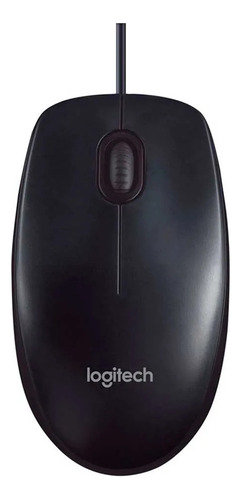 Mouse Logitech Alambrico Usb M90 Gris / Negro