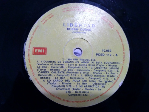 Duran Duran - Liberty Vinilo (Usado)