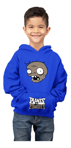 Poleron De Niño Con Capucha Plants Vs. Zombies Clipart