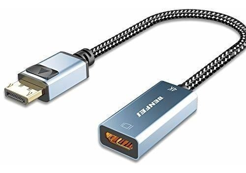 Benfei Adaptador De Displayport A Hdmi 4k Conector Hdmi A Co