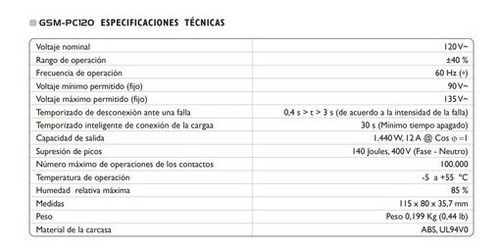 Protector De Voltaje Exceline Para Computadoras Impresoras