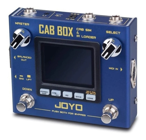 Pedal de efecto Joyo Revolution Cab Box R-08 azul
