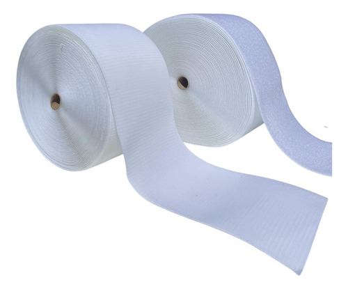 Abrojo Color Blanco 15cm Ancho X 25mts C/u Gancho Y Felpa
