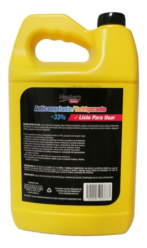 Imagen 3 de 4 de Anticongelante Refrigerante Listo Para Usar - 5lts