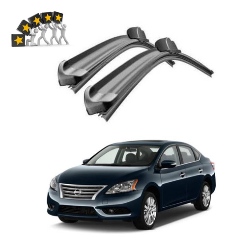 Plumas Limpiaparabrisas Flexibles Nissan Sentra 2013- 2018