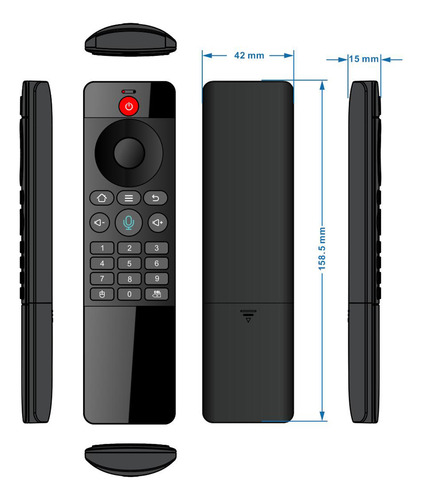 Mini Receptor Inalámbrico Usb Con Control Remoto Tz06 De 2,4