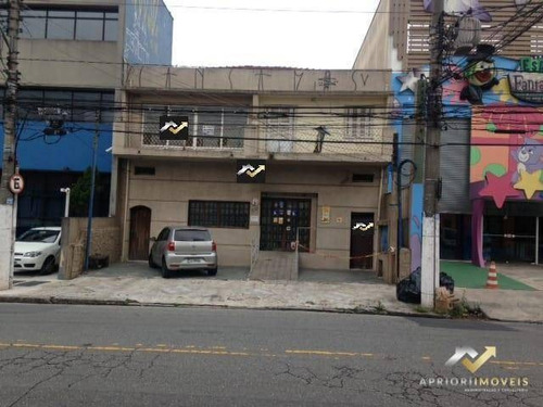 Salão Para Alugar, 400 M² Por R$ 6.000/mês - Jardim Bela Vista - Santo André/sp - Sl0147