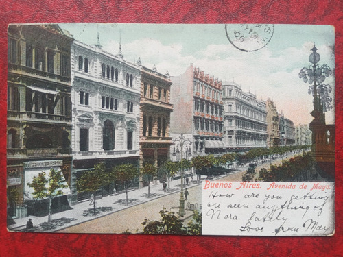 Buenos Aires Avenida De Mayo 1909 Confeccion Excelsior