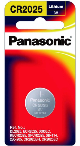 Panasonic Botón Cr2025 3v 1 Unidad En Blister