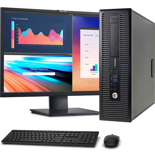 Pc Hp Elitedesk, 800g1,i5 4ta, 4gb, 500gb,wifi,monitor 19 (Reacondicionado)