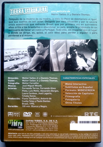 Tierra Extranjera Walter Sales Dvd Original (Usado)