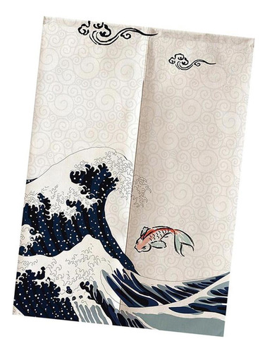 Cortina De Puerta De Lino De Algodón De Estilo Japonés