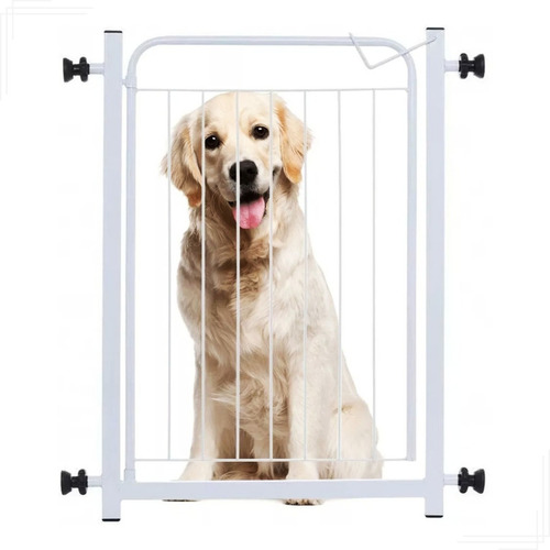 Portão Pet P/ Segurança 70 A 74cm Grade Proteção Cães Bebes