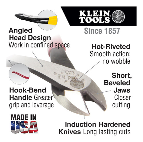 Klein Tools D248-9stt Ironworker's Diagonal-cutting Plie Yyn