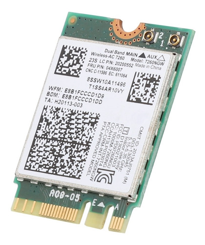 Placa De Rede Sem Fio De Banda Dupla Para Intel 7260ac 867mb
