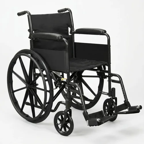 Cadeira De Rodas Dobravel Compacta Confortavel Aço 100kg PRATICILAR