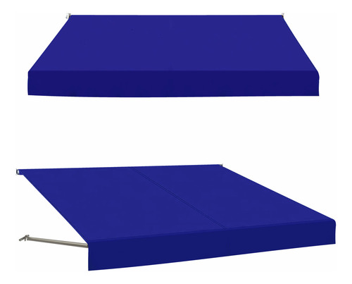 Toldo Retrátil 2 Em 1 Manivela 2,70 X 2,50 X 1,00 Cor Azul