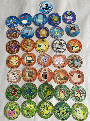 Lote 36 Tazos Pokemon 3 Originales Sabritas