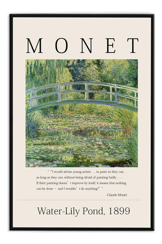 Arte De Pared De Monet, Claude Monet Estanque De Nenúf...