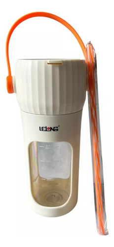 Mini Batidora Portátil Lelong Le-ud118, 380 Ml Blanco