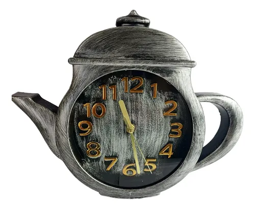 Reloj para cocina, reloj de cocina, reloj de pared, Hora del café COBRE  METÁLICO, regalo, decoración de pared, reloj de pared grande -  México