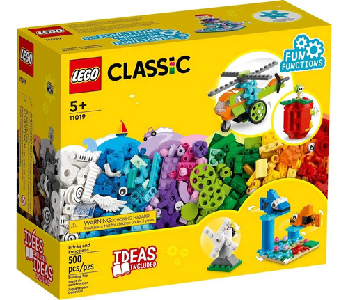 Lego Classic 11019 Tijolos E Funções 500 Peças 