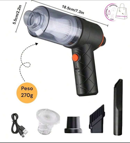 Aspirador Negro Multifunción, Aspirador Para Coche
