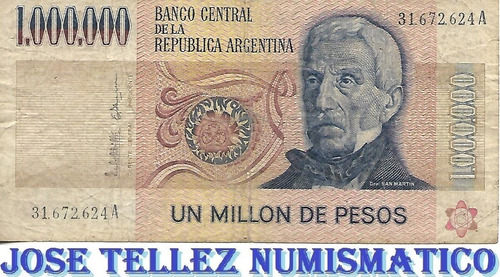 Bottero 2513 1000000 Pesos Ley 18188 Bueno Palermo