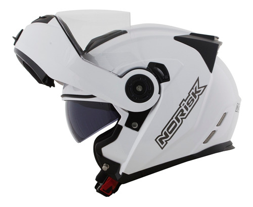 Capacete Robocop Norisk Ff345 Route Monocolor Branco