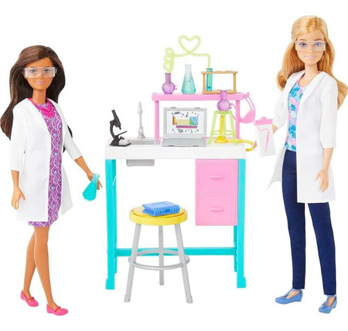 Barbie Hjy95 Set De Juegos Laboratorio Cientifico Barbie 