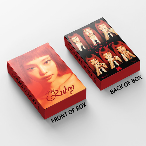 55-bp Tinta Rosa-tarjeta Ruby Like Jennie Jin Jinnie