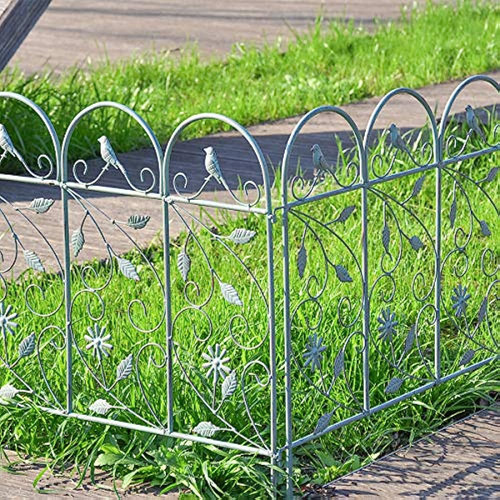 Sungmor Valla De Piquete De Jardín De Hierro Forjado Resiste