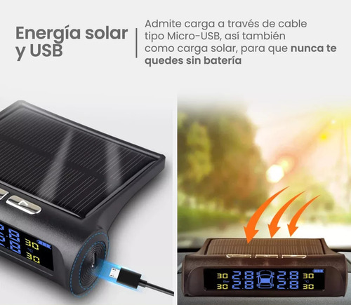 Raitot Sensor Tpms Medidor Presion Temperatura Rueda Neumati
