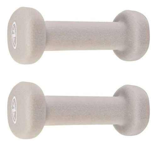 Set Par De Mancuernas Pesas 0.45 Kg 1 Lb C/u Envío Gratis Beige