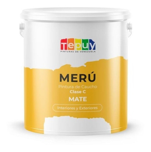 Imagen 1 de 3 de Pintura Caucho Int/ext Clase C Tepuy Meru Azul Infinito Gal
