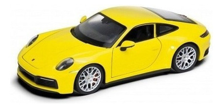 Welly 1:24 Porsche 911 Carrera 4s Amarillo Modelo Coche Q1